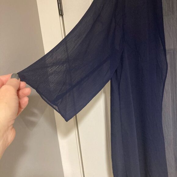 LT LanTing Dress Sz 18 Navy Mother of the Bride Wedding Tank/Jacket‎ Minimalist - Picture 9 of 12